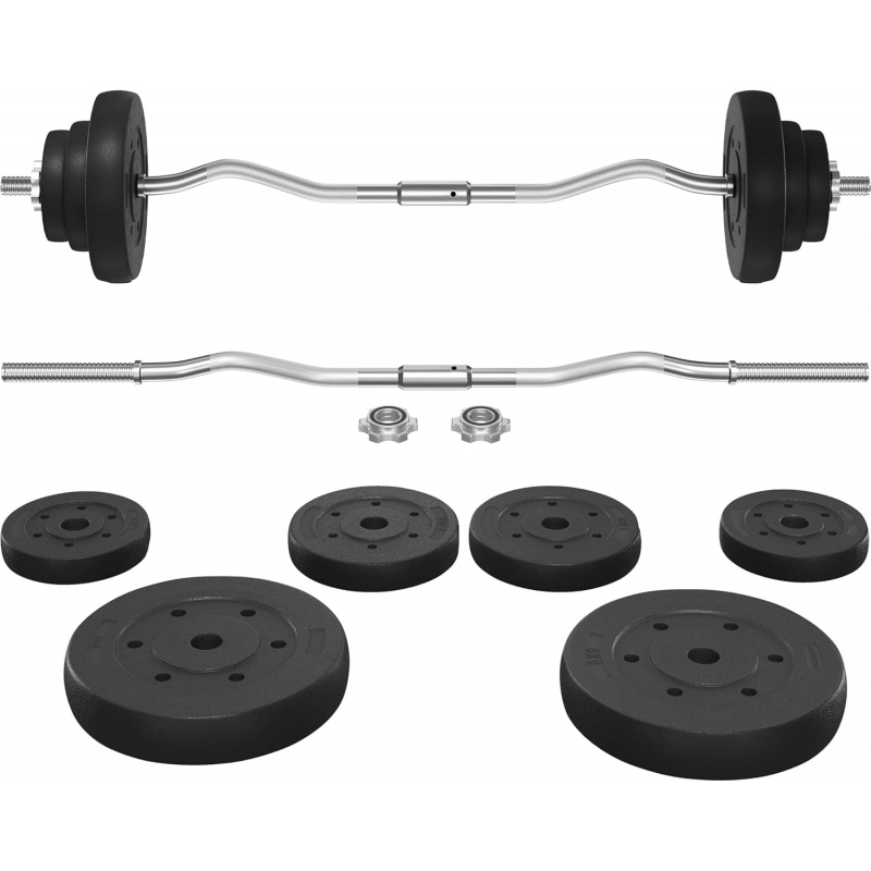 Barbell Curl Bar - Conjunto de barra - Barra de