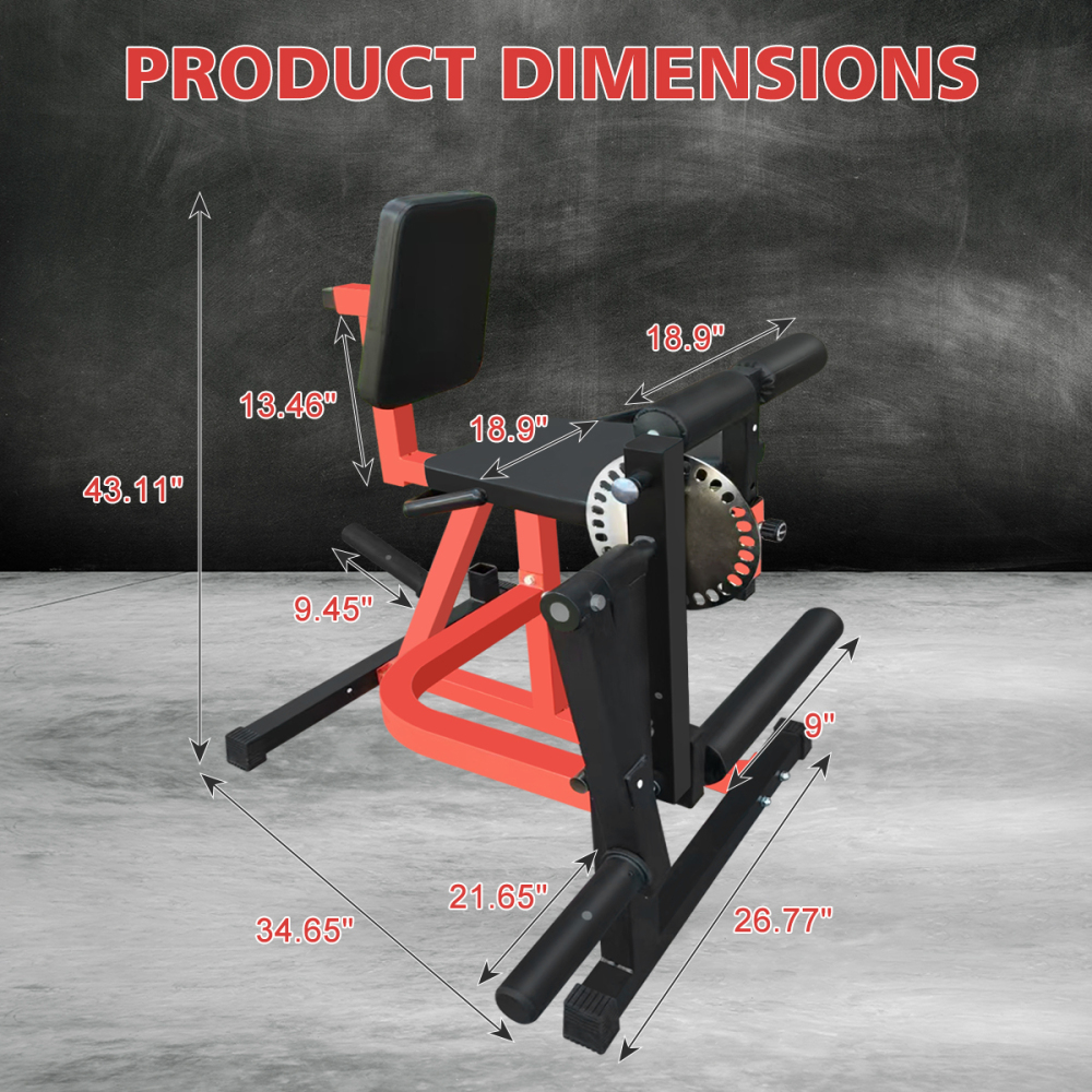 Home Gym Leg Extension Machine - Máquina Ajustável para Extensão e Flexão