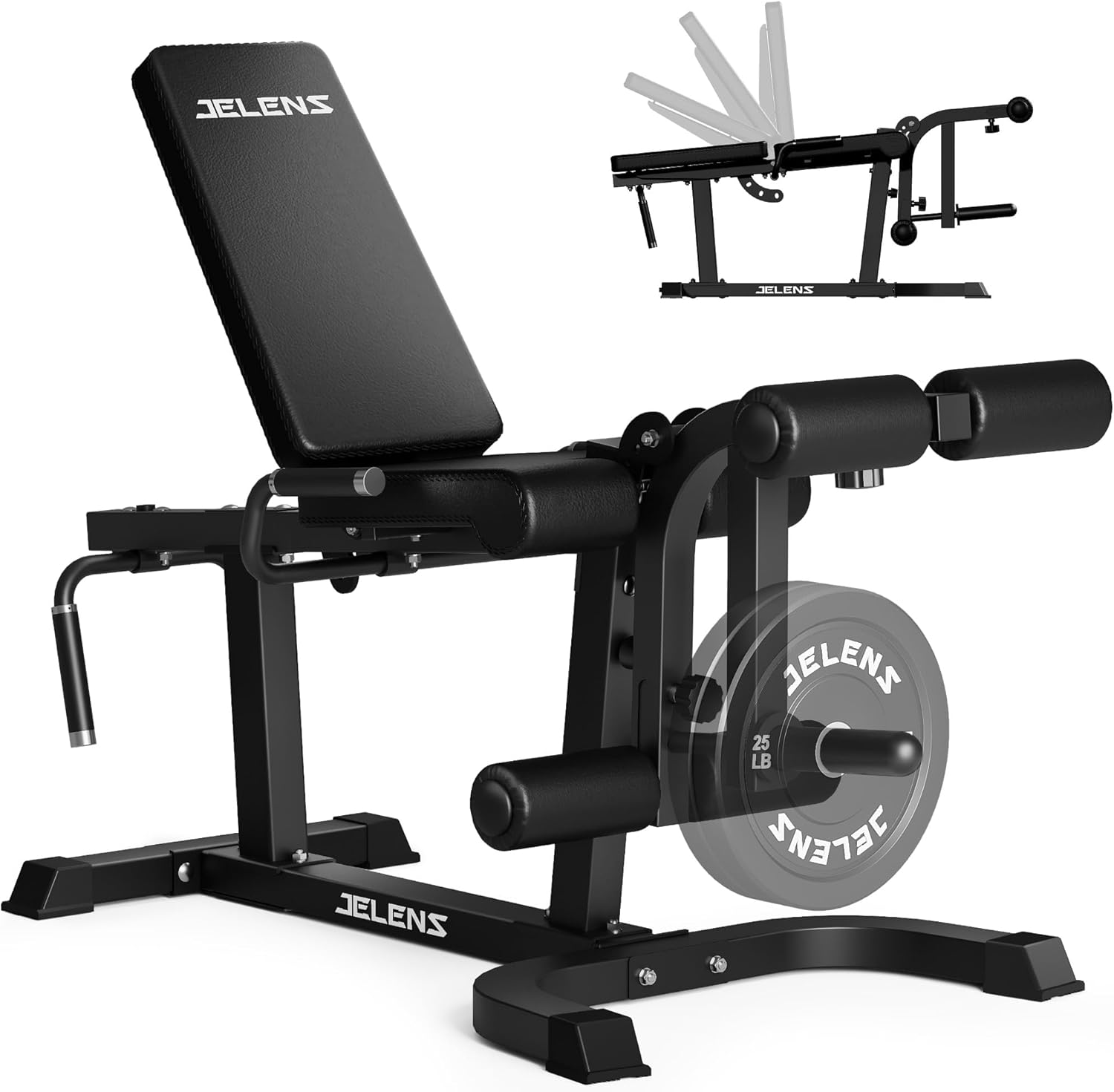 Home Gym Leg Extension Machine - Máquina Ajustável para Flexão e Extensão