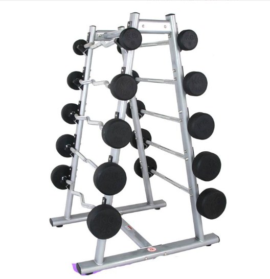Barbell Curl Bar - Rack de armazenamento de barra fixa
