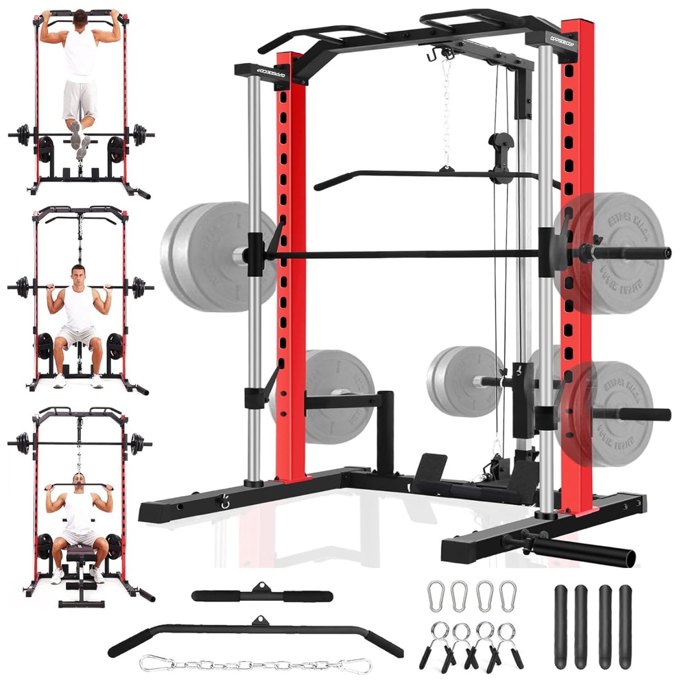 Home Gym One Machine - Máquina Smith Multifuncional com Power Rack,