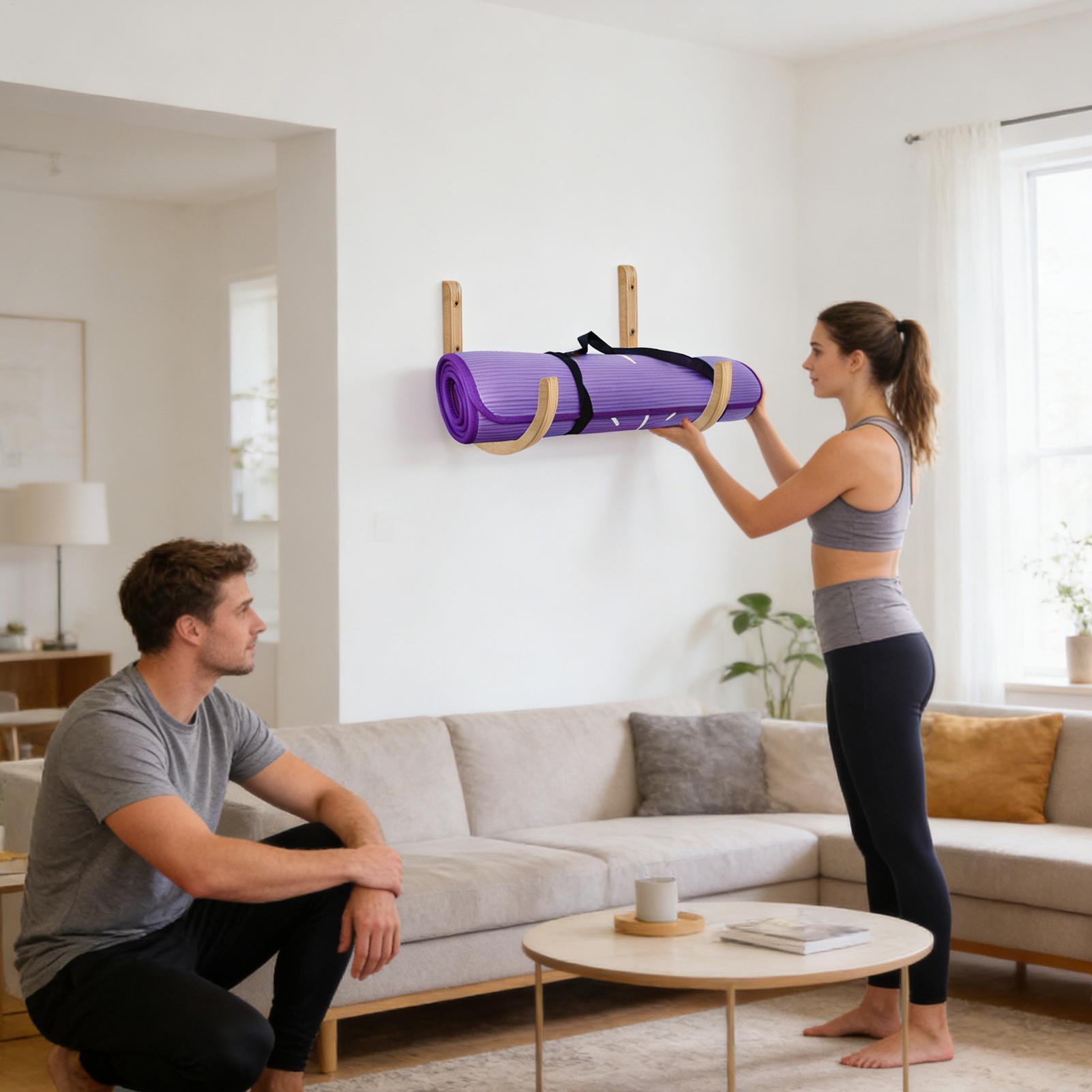 Home Gym Yoga Storage - Organizador de tapete de ioga, 2