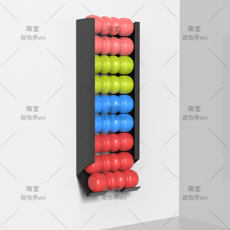 Home Gym Yoga Storage - ‌ Rack de bola esportiva montado