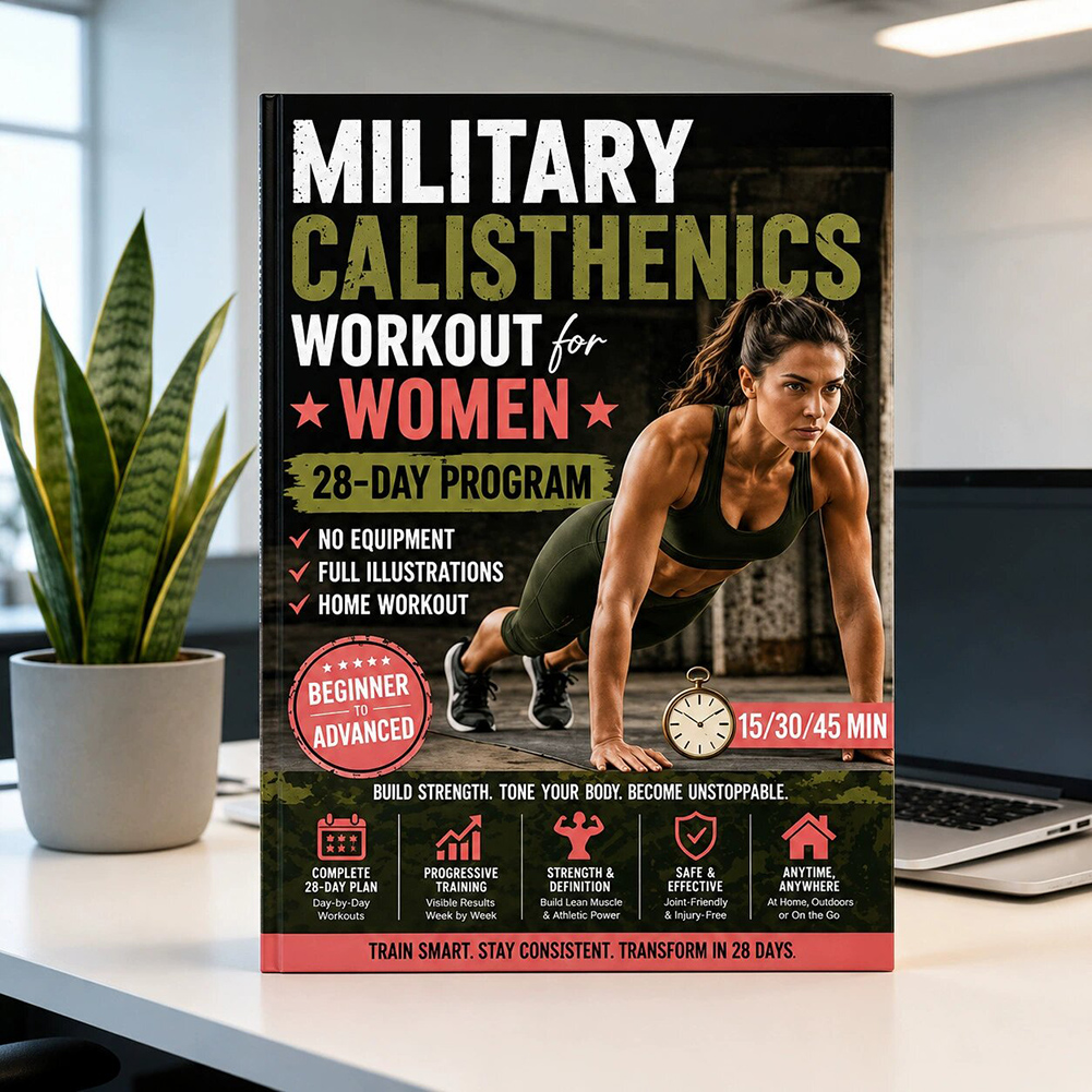 Workout Plan Home Gym - Treino de calistenia militar para mulheres,