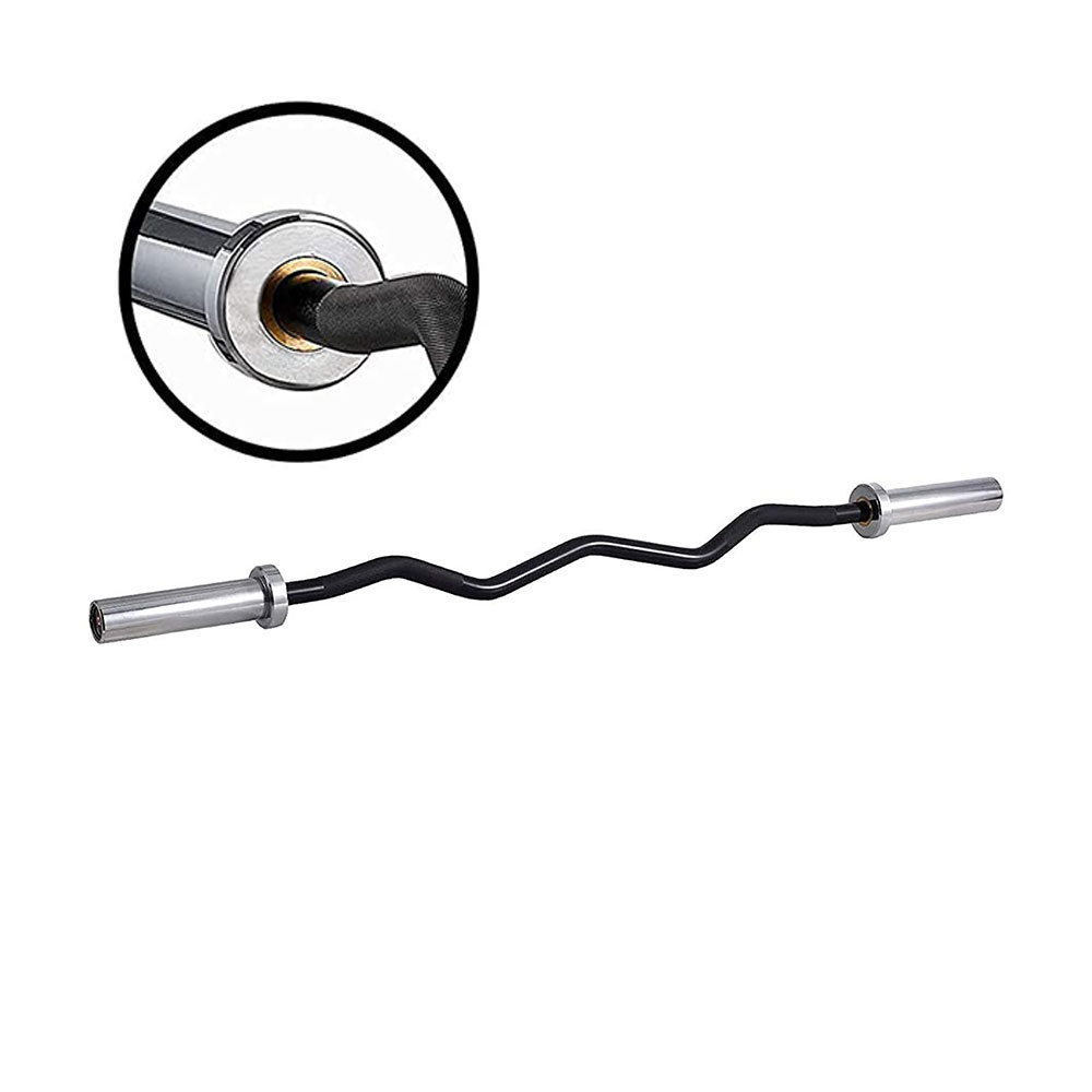Barbell Curl Bar - Barra de barra de curvatura sem
