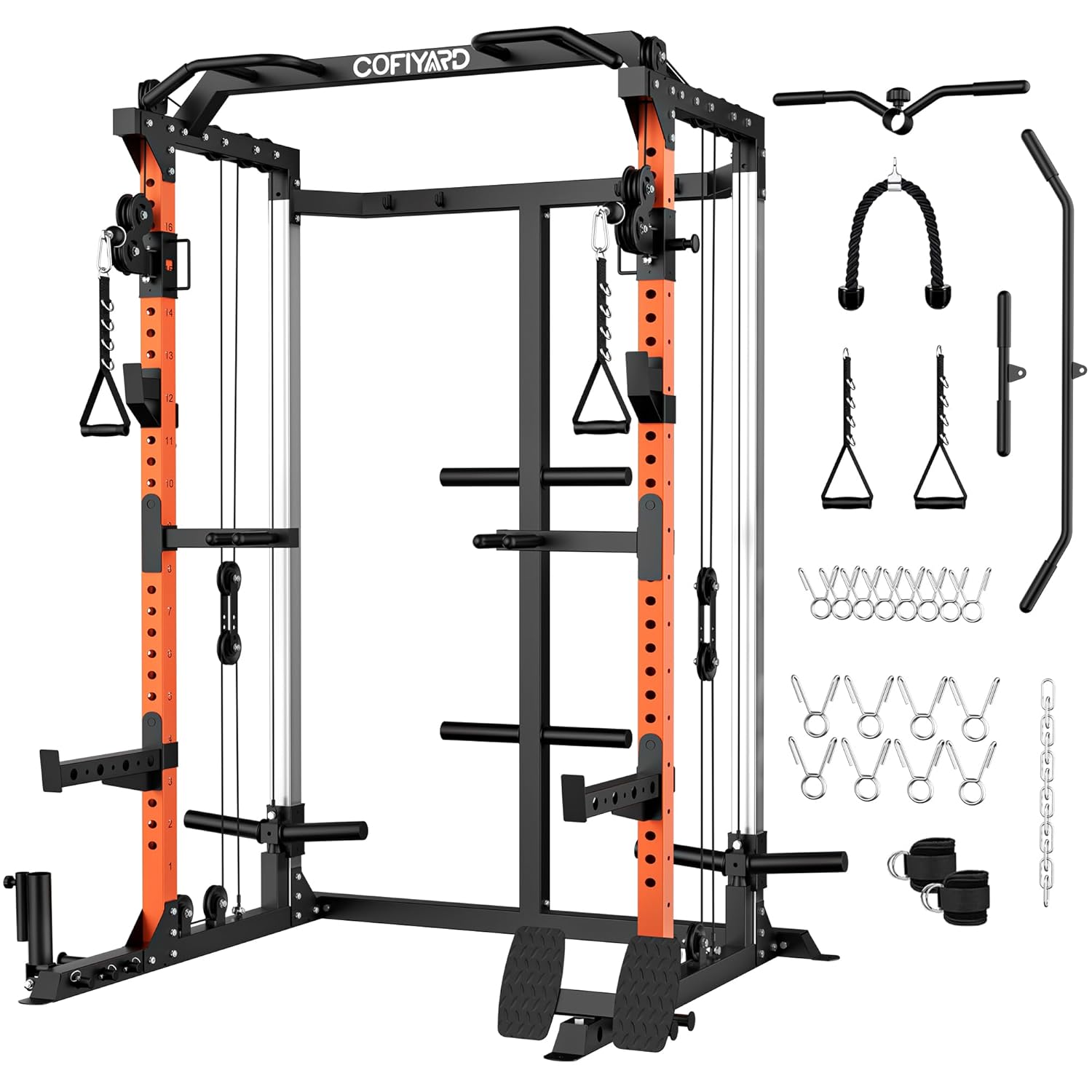 Home Gym Cable Pulley System - Power Cage, Power Rack com Sistema