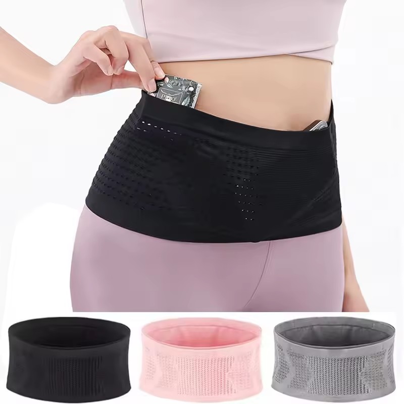 Weight Belt Lifting - Bolsa de cintura invisível para corrida,
