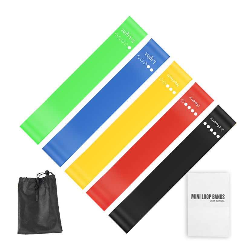 Home Gym Yoga Storage - Conjunto de 5 Faixas de Resistência