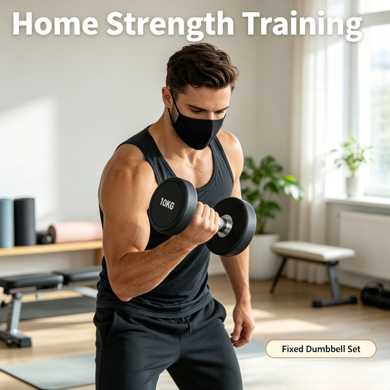 Home Gym Equipment Set - Conjunto de Halteres Fixos 5kg 10kg