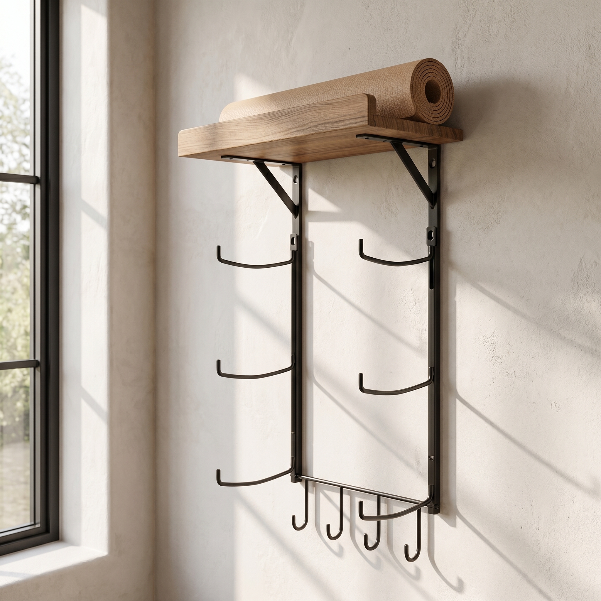 Home Gym Yoga Storage - Suporte de parede para tapete de