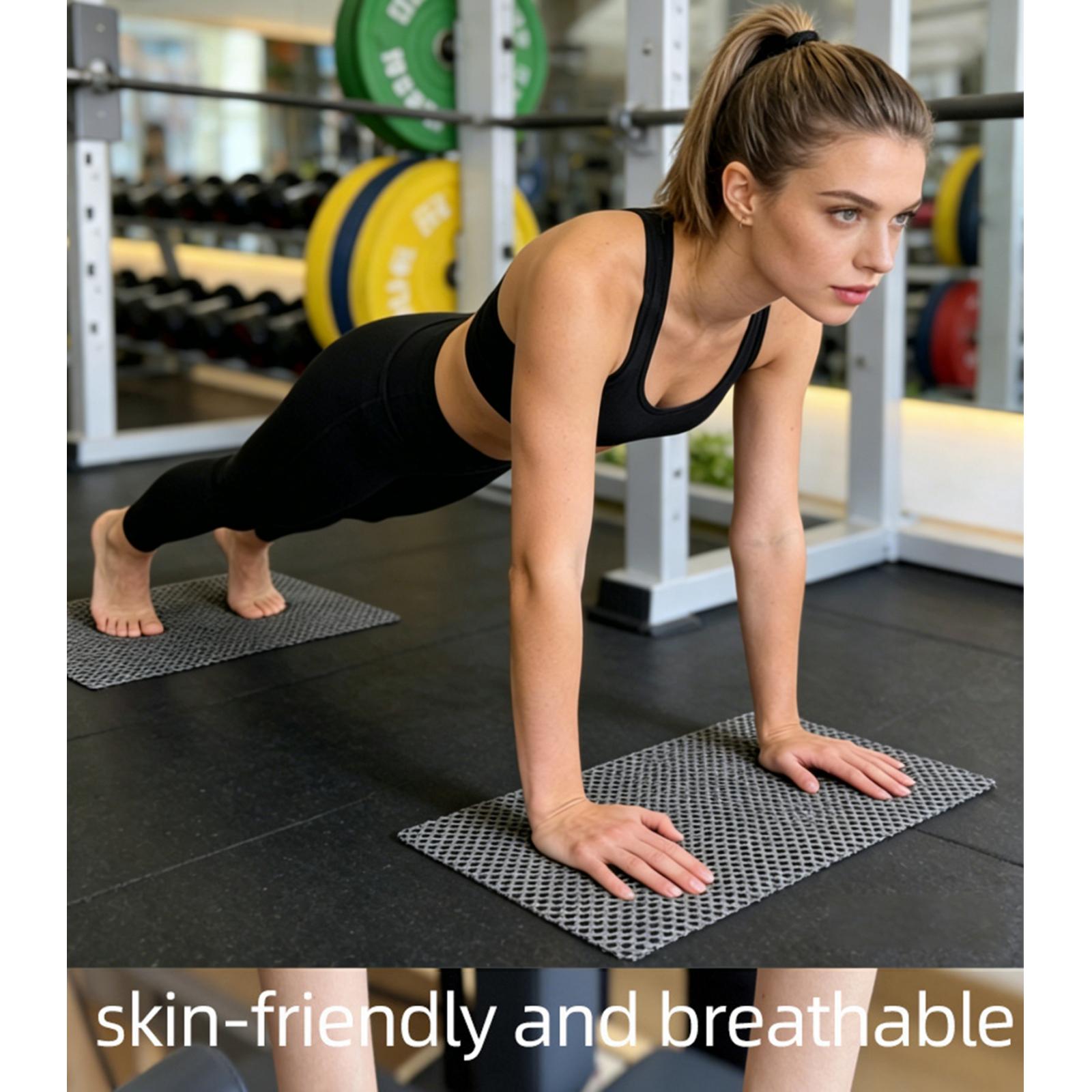 Home Gym Equipment Set - Conjunto de 2 Peças: Tapete Antiderrapante