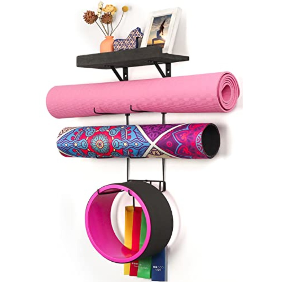 Home Gym Yoga Storage - Suporte de Parede para Tapete de