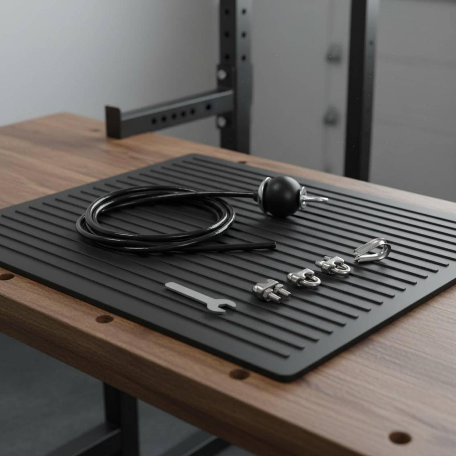 Home Gym Cable Pulley System - Cabo de Aço Ajustável para Polia,