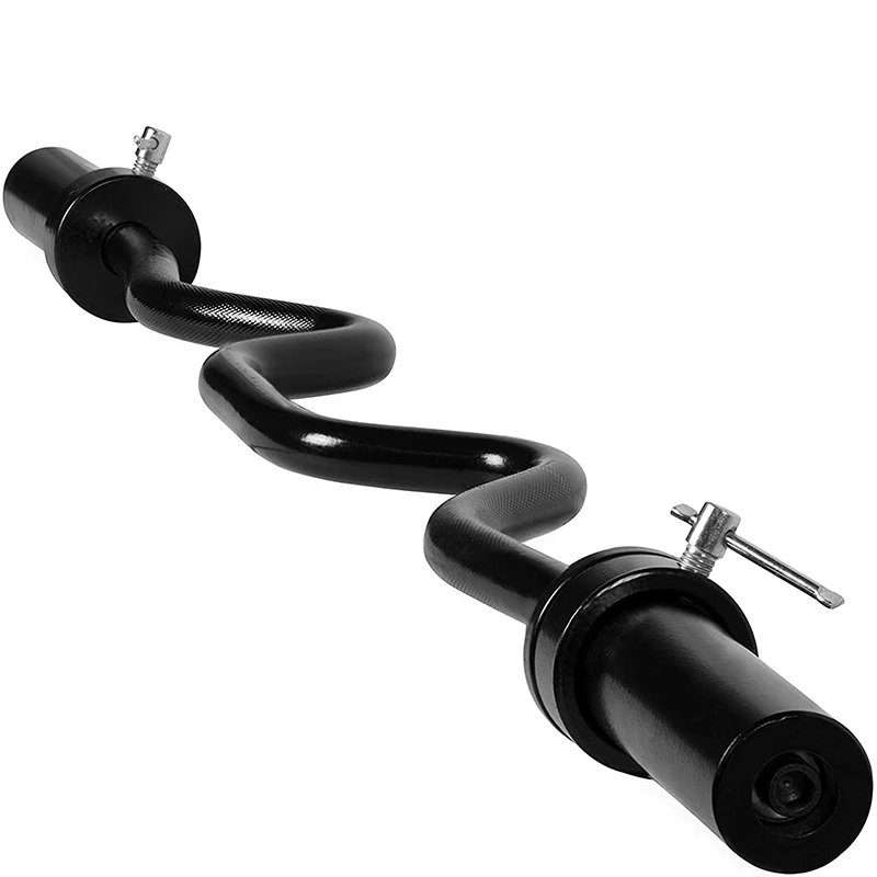 Barbell Curl Bar - Novo Produto: Barra de Halteres Curva