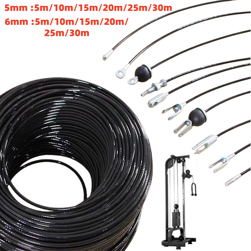 Home Gym Cable Pulley System - Cabo de fitness com corda de