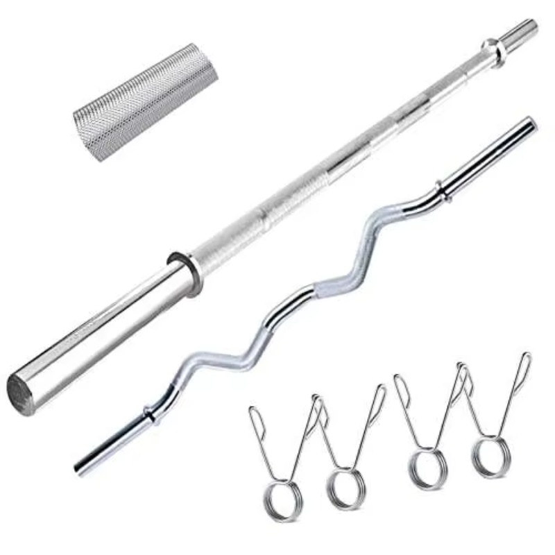 Barra de Halteres Profissional - Barbell Curl Bar avaliação e preço