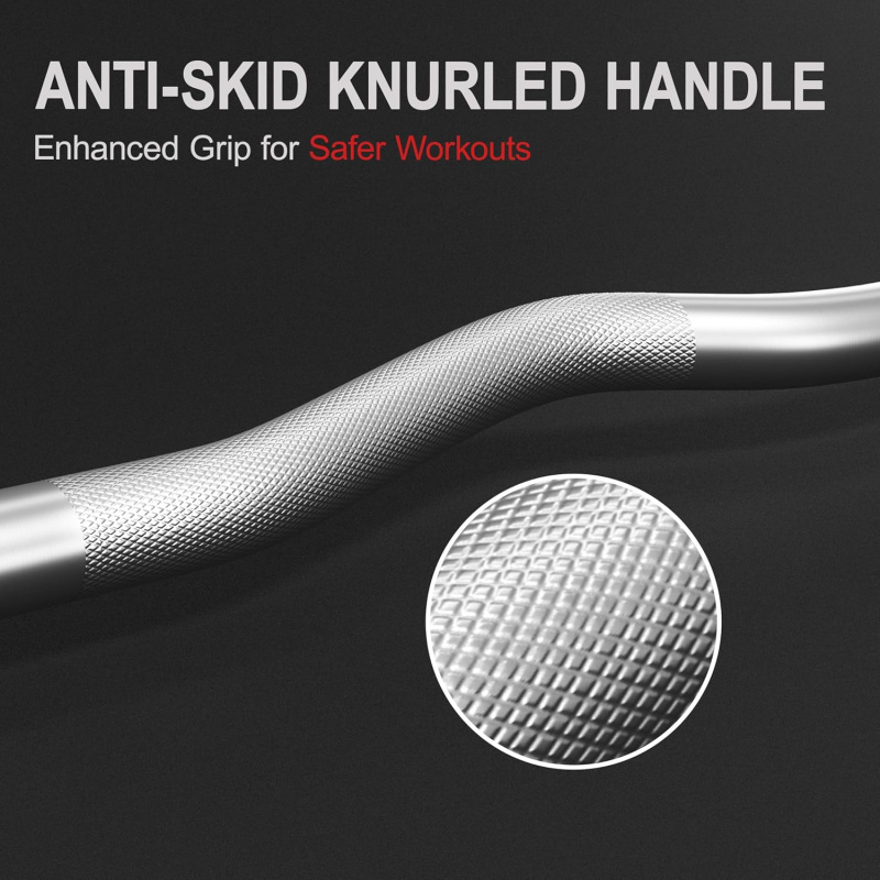 Conjunto de barra - Barra de c - Barbell Curl Bar avaliação e preço