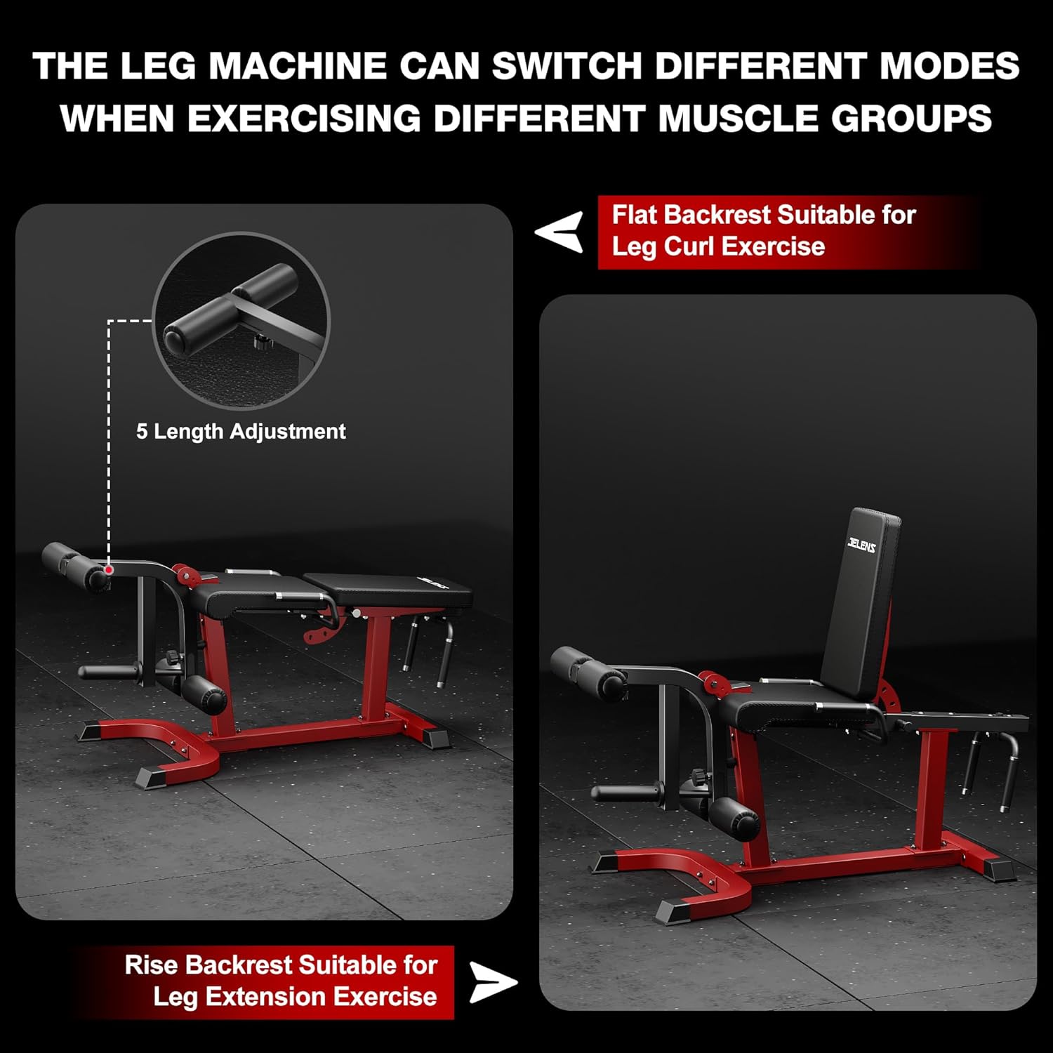 Máquina Ajustável para Flexão  - Home Gym Leg Extension Machine avaliação e preço