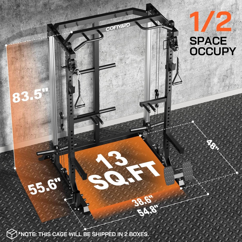Rack de Agachamento Multifunci - Home Gym Cable Pulley System avaliação e preço