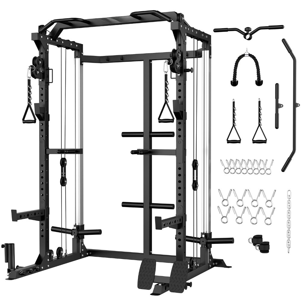 Rack de Agachamento Multifunci - Home Gym Cable Pulley System avaliação e preço