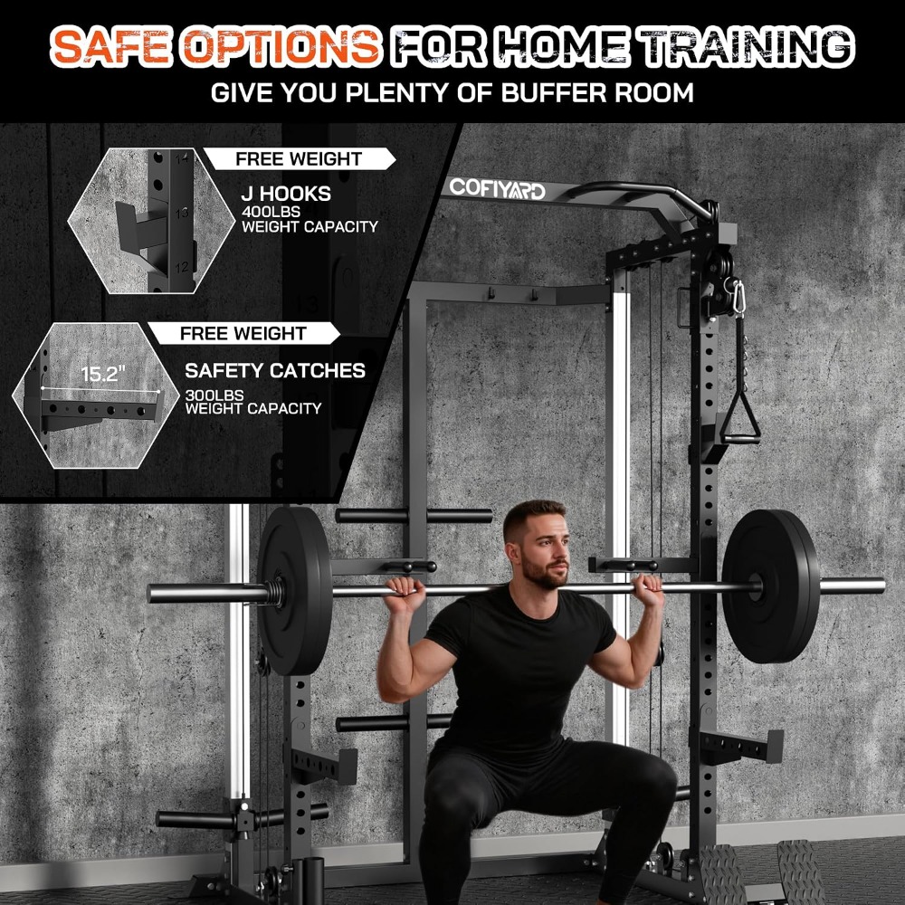Rack de Agachamento Multifunci - Home Gym Cable Pulley System avaliação e preço