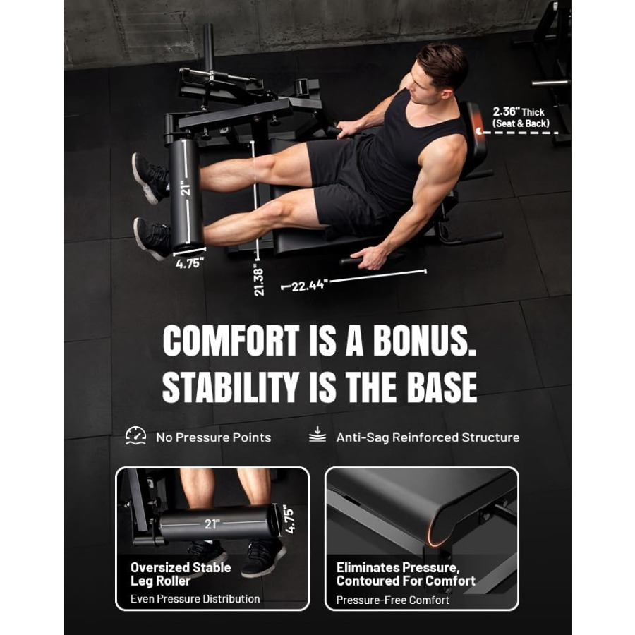 Máquina de Extensão e Flexão d - Home Gym Leg Extension Machine avaliação e preço