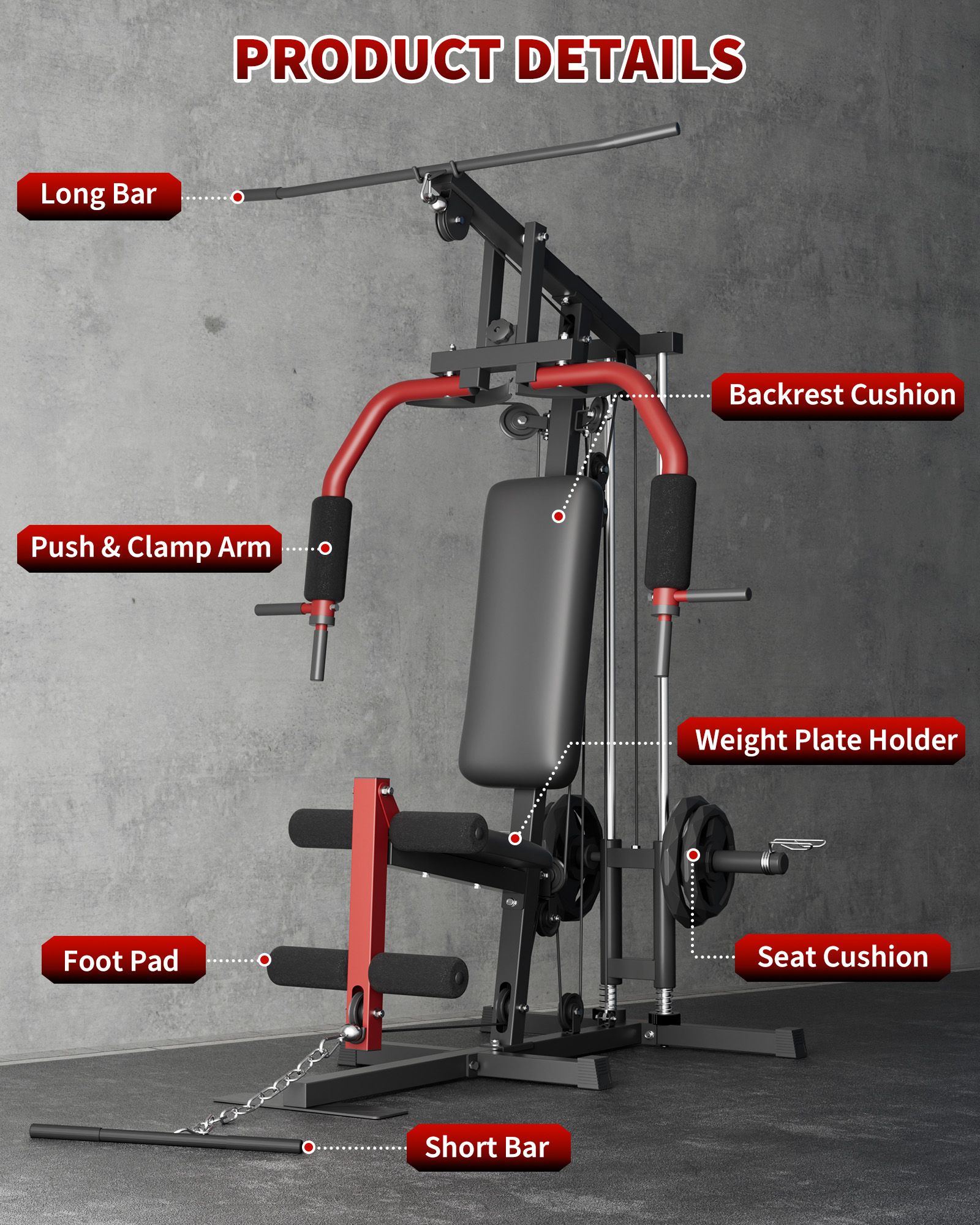 Equipamento de Ginástica Multi - Home Gym Leg Extension Machine avaliação e preço