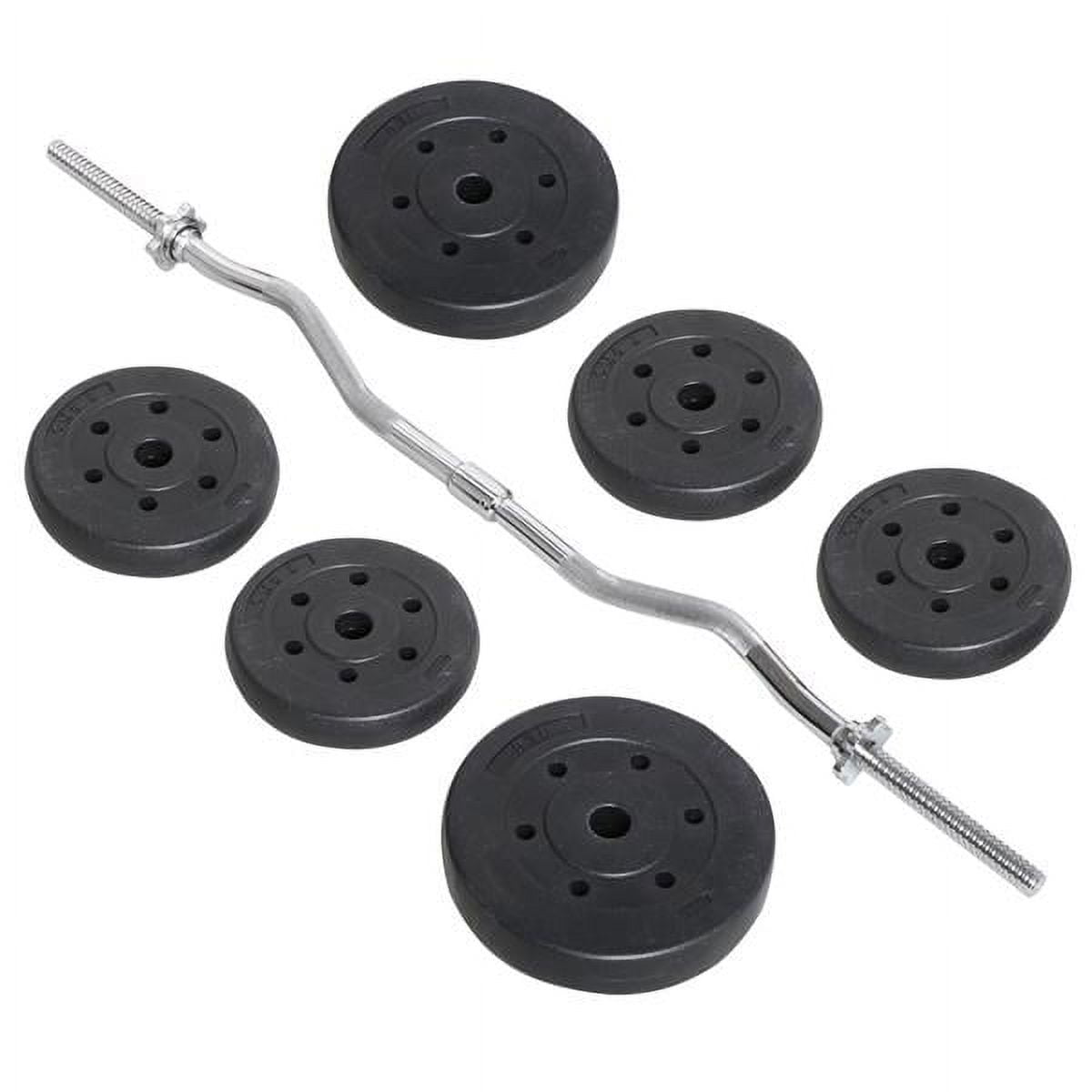 Barra de musculação de 55 lb p - Barbell Curl Bar avaliação e preço