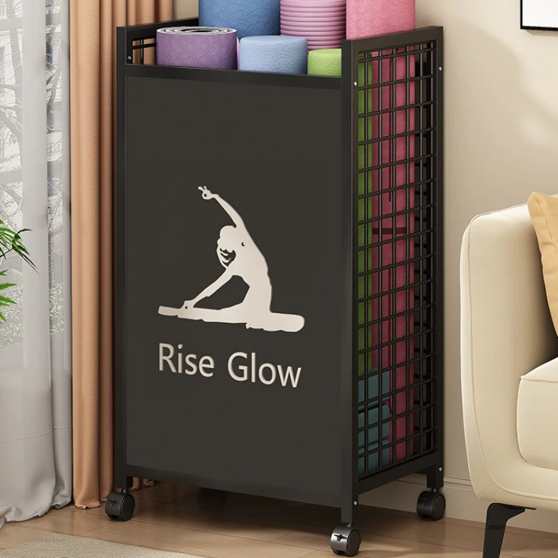 Carrinho de fitness móvel com  - Home Gym Yoga Storage avaliação e preço