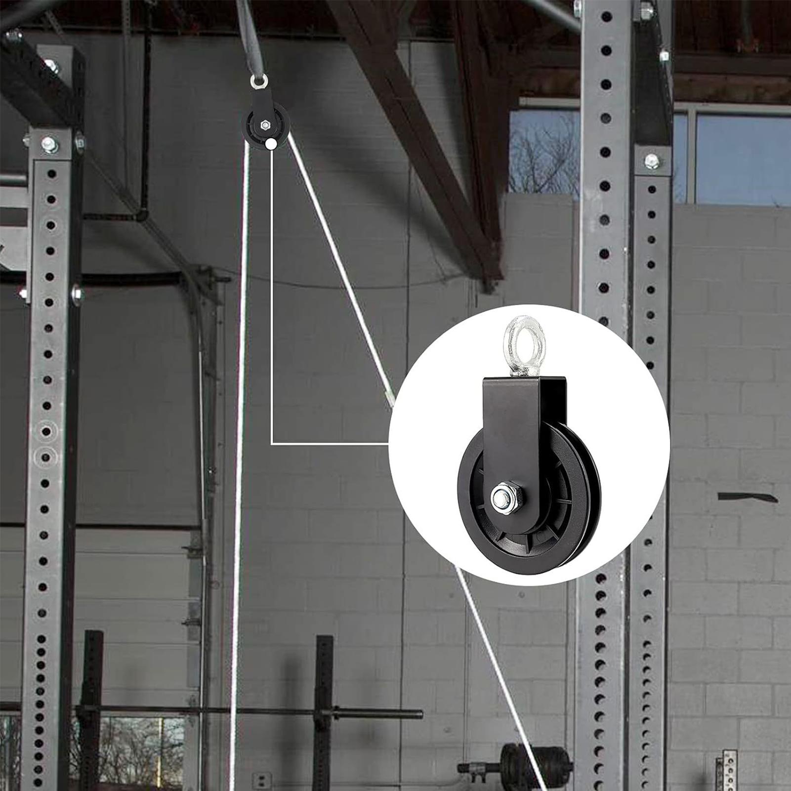 Polia de ginástica de aço resi - Home Gym Cable Pulley System avaliação e preço