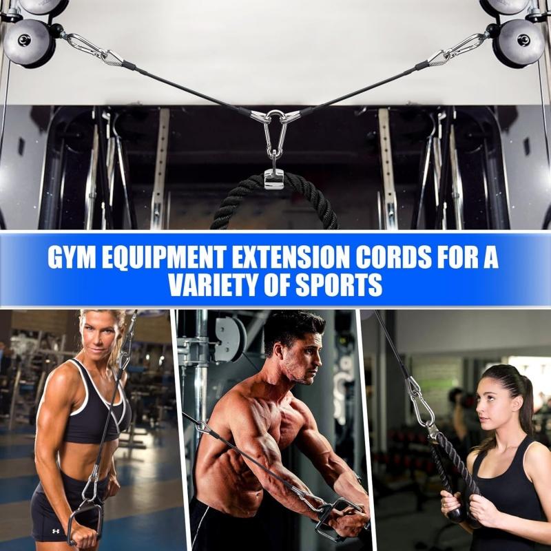 1/2 pçs extensão de cabo de gi - Home Gym Leg Extension Machine avaliação e preço