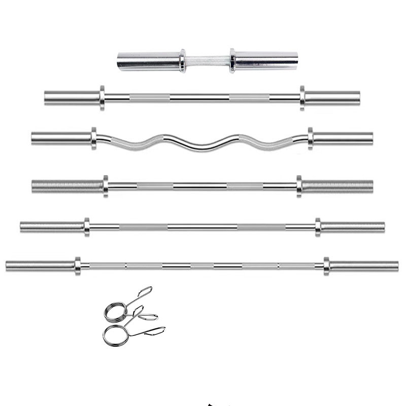 Conjunto de Barras de Halteres - Barbell Curl Bar avaliação e preço