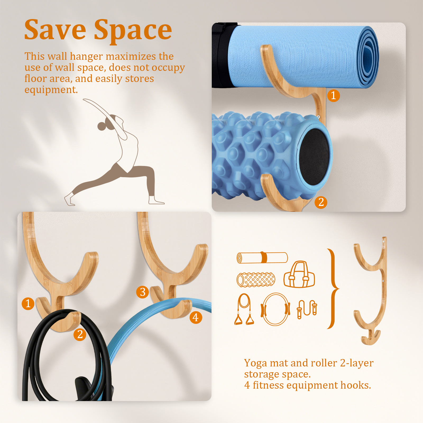 Rack de armazenamento para tap - Home Gym Yoga Storage avaliação e preço