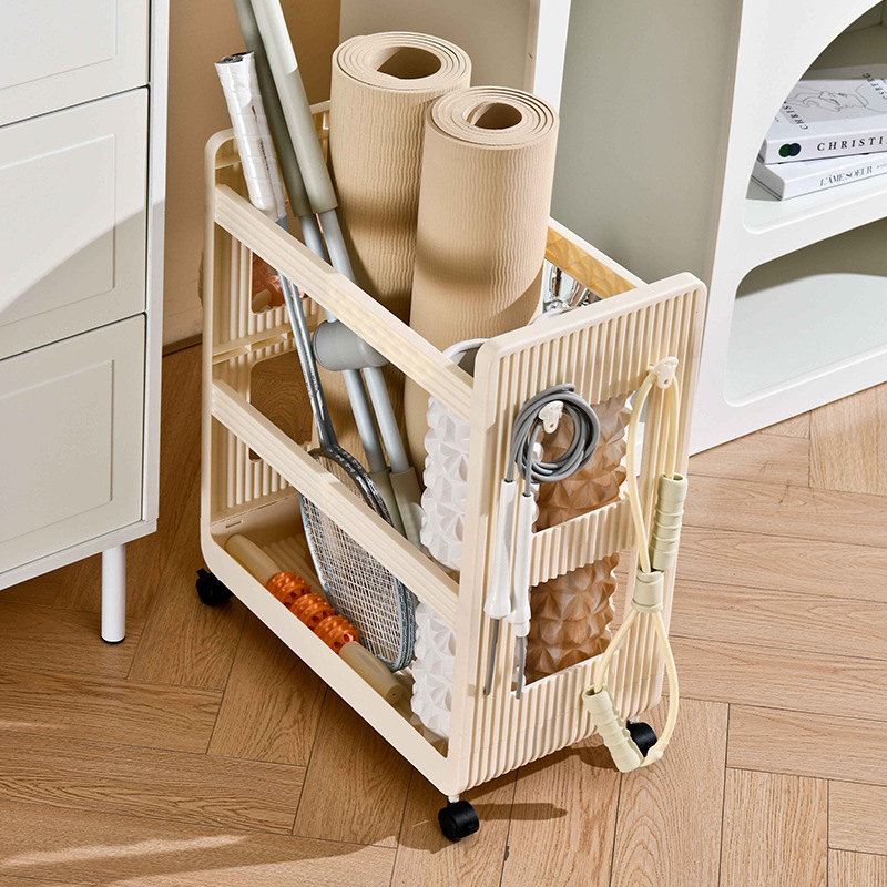 Multi-Function Trolley Storage - Home Gym Yoga Storage avaliação e preço
