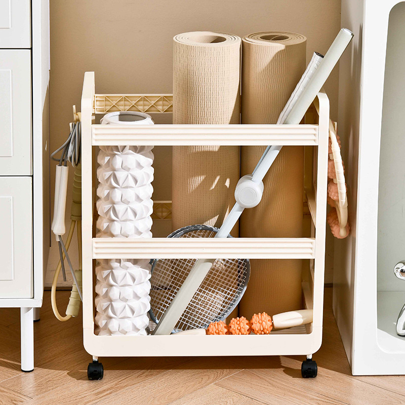 Multi-Function Trolley Storage - Home Gym Yoga Storage avaliação e preço