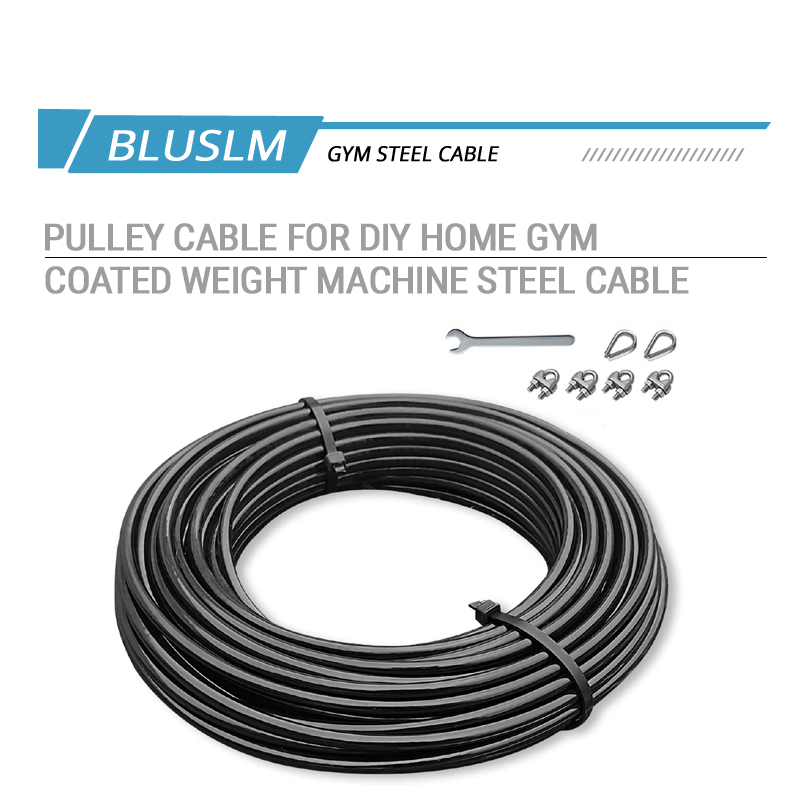 Cabo de substituição de aço re - Home Gym Cable Pulley System avaliação e preço