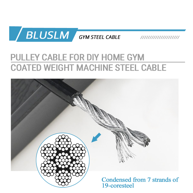 Cabo de substituição de aço re - Home Gym Cable Pulley System avaliação e preço