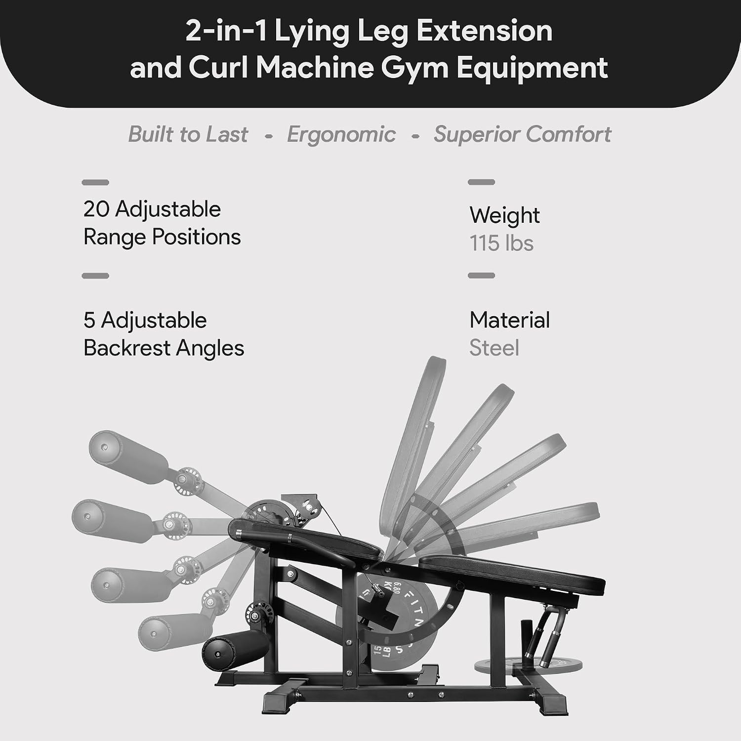 Máquina 2 em 1 para Extensão e - Home Gym Leg Extension Machine avaliação e preço