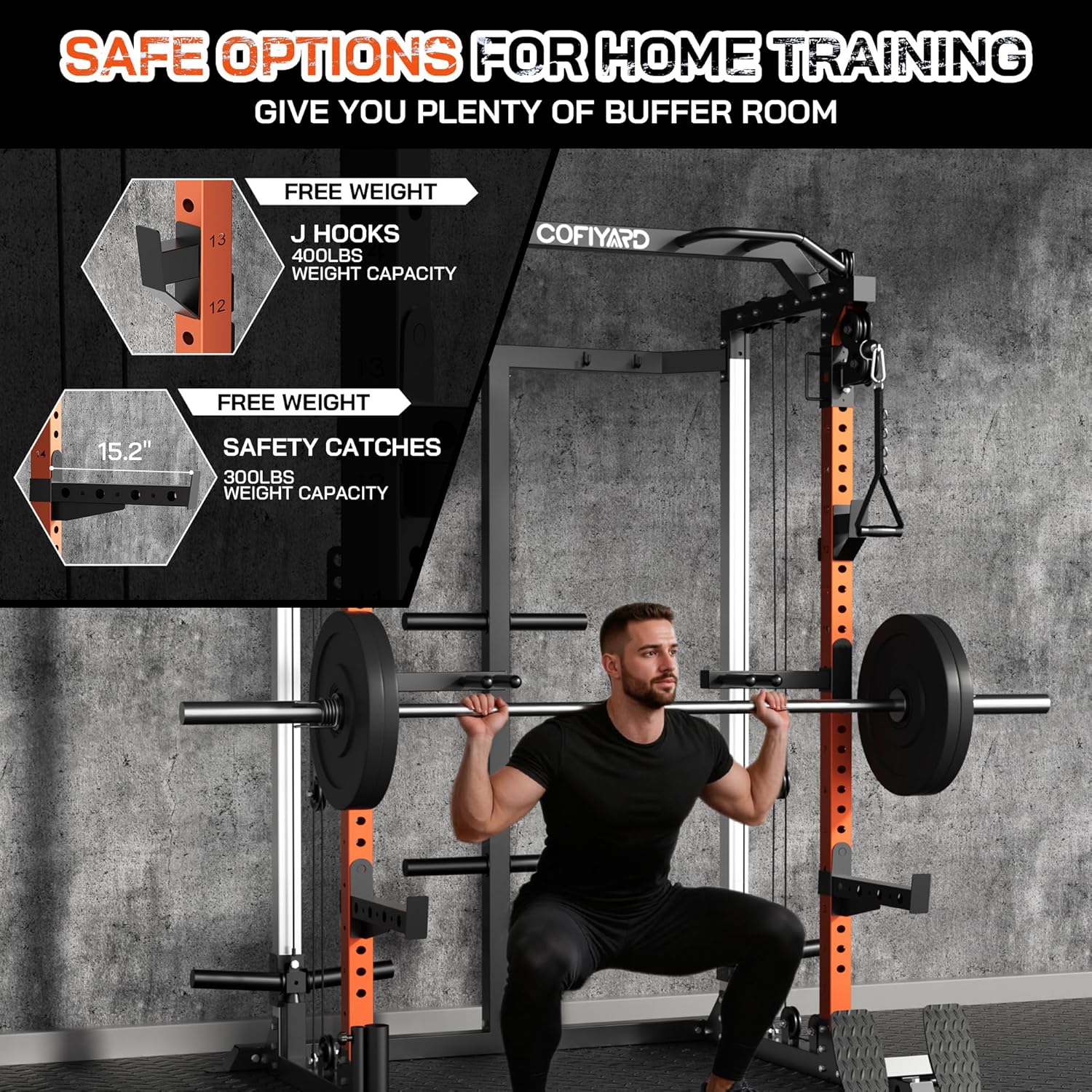 Power Cage, Power Rack com Sis - Home Gym Cable Pulley System avaliação e preço