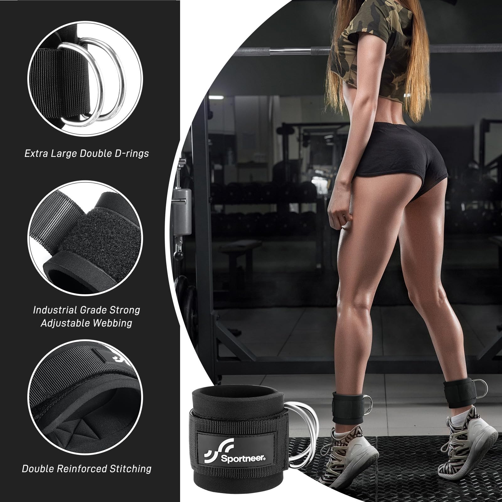 Sportneer tiras de tornozelo a - Home Gym Leg Extension Machine avaliação e preço