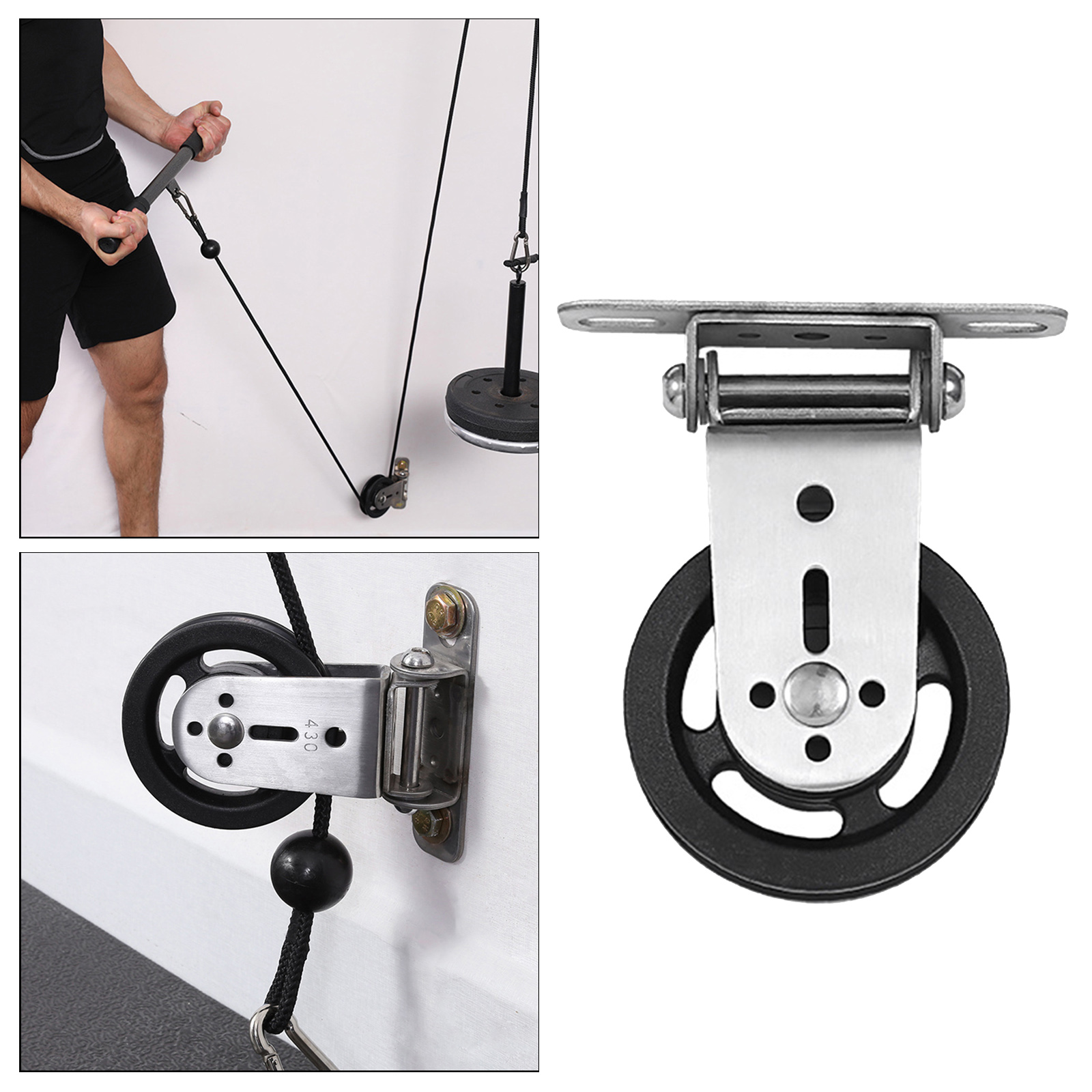 Gym fitness polia sistema de c - Home Gym Cable Pulley System avaliação e preço