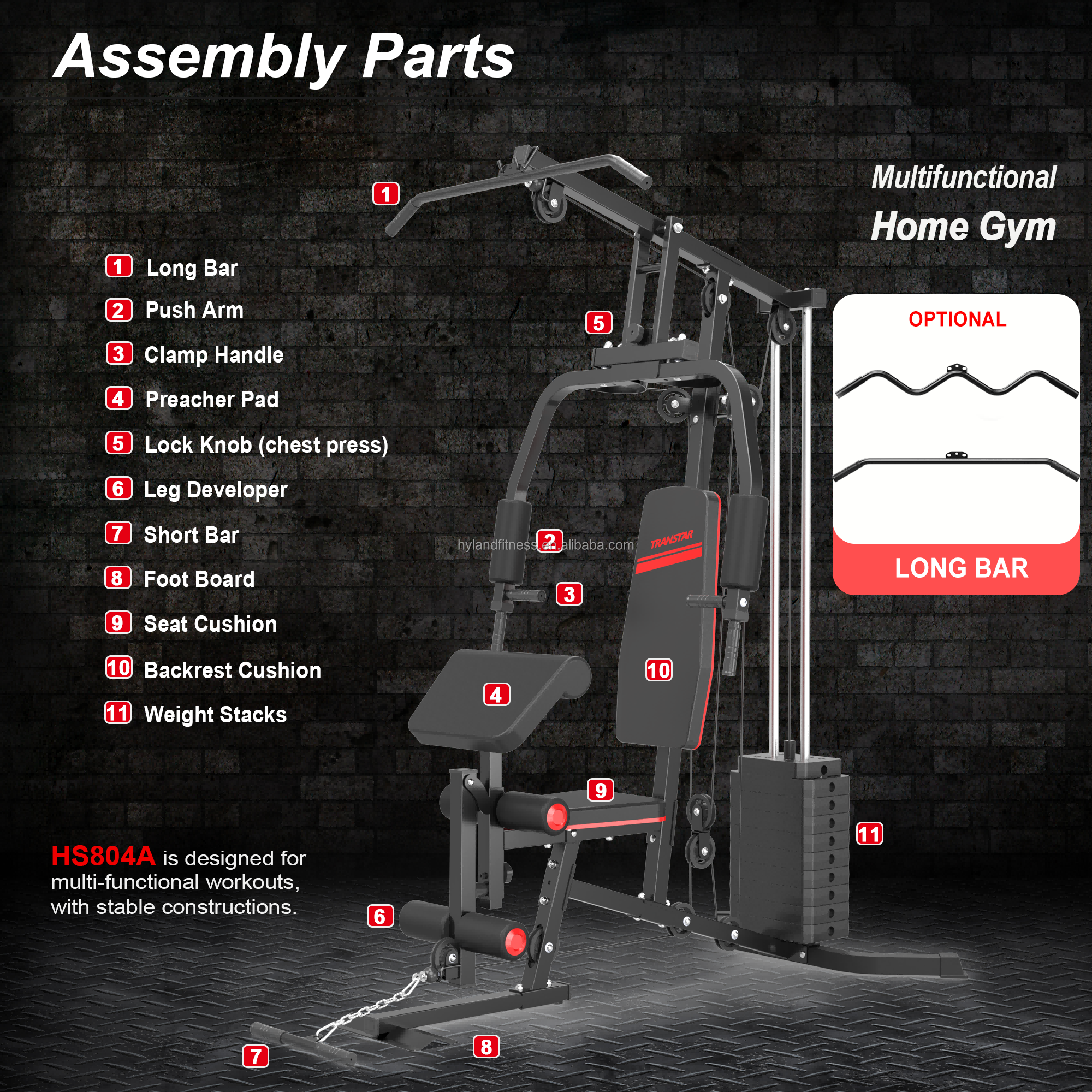 Conjunto de Equipamentos de Ac - Home Gym Equipment Set avaliação e preço