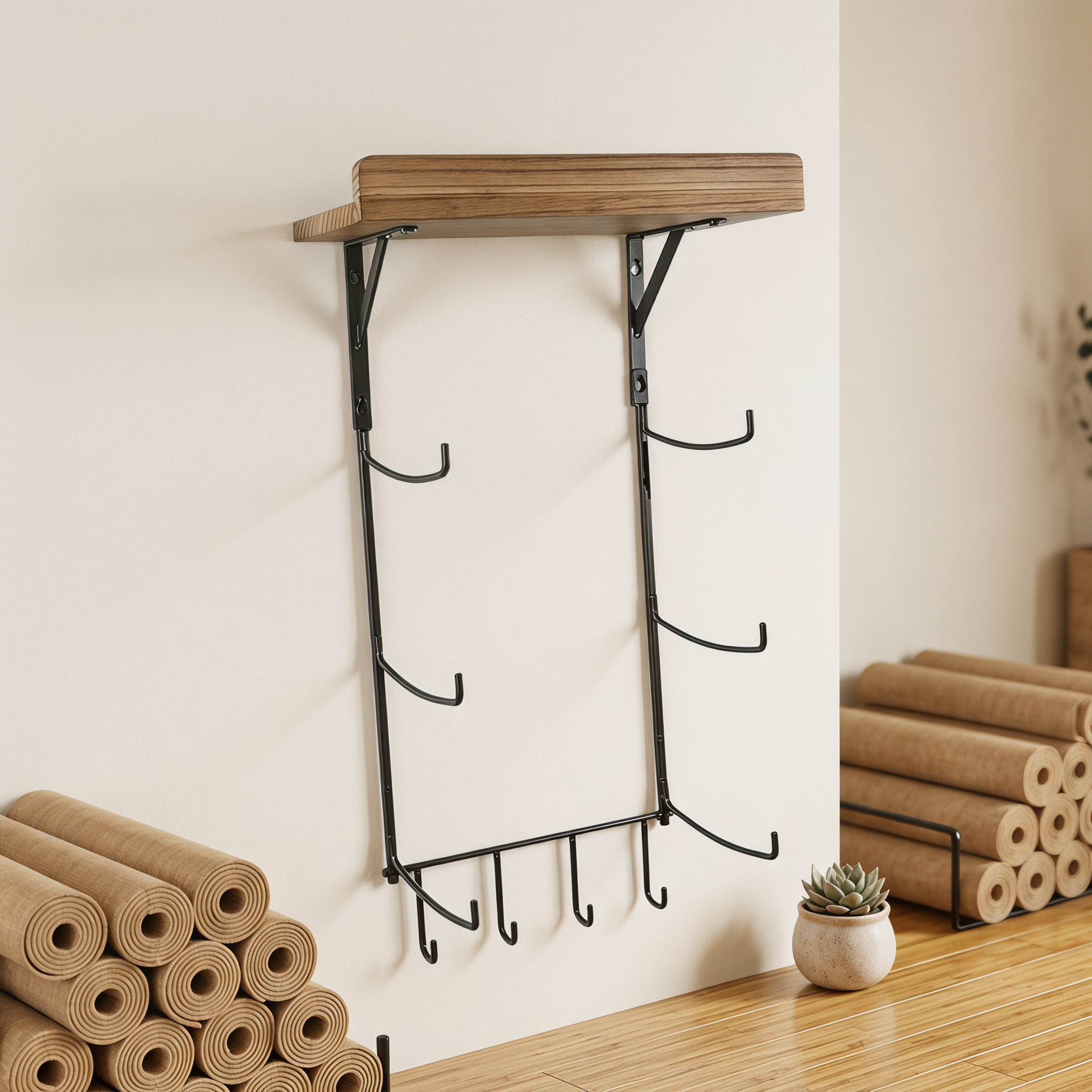 Suporte de parede para tapete  - Home Gym Yoga Storage avaliação e preço
