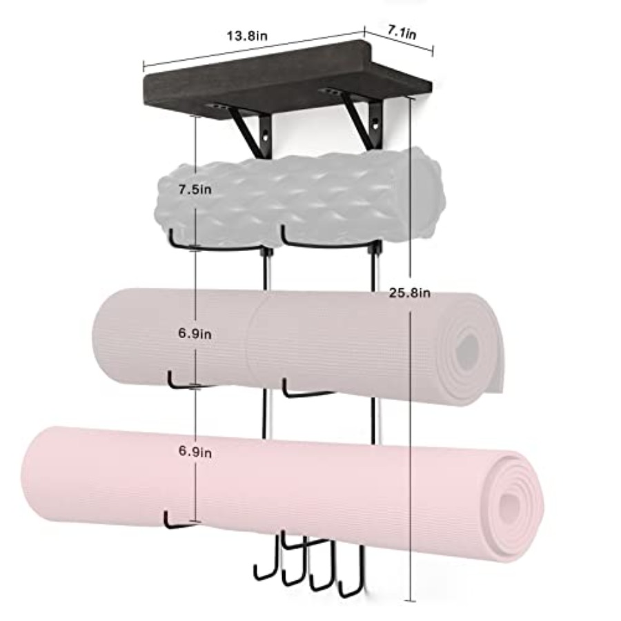 Suporte de Parede para Tapete  - Home Gym Yoga Storage avaliação e preço