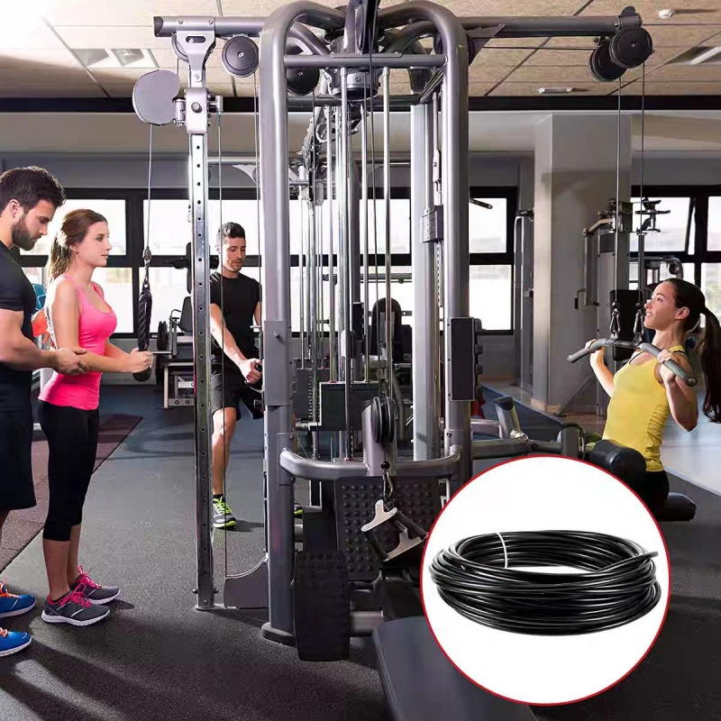 Cabo de fitness com corda de f - Home Gym Cable Pulley System avaliação e preço